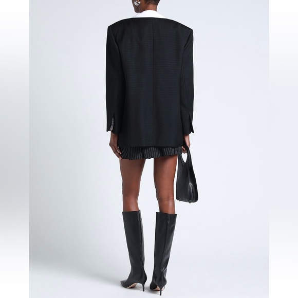 NWT Sandro Bilbao Black Textured Blazer - Picture 3 of 14